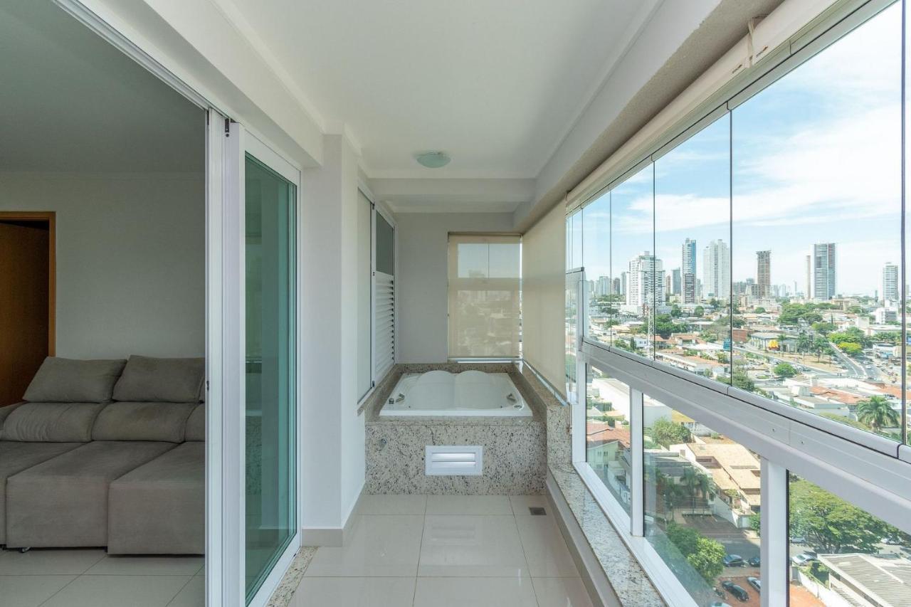 Apartamento De 1 Quarto Com Vista Para O Parque Vaca Brava E Com Jacuzzi No Setor Bueno - El1802 Goiânia Kültér fotó