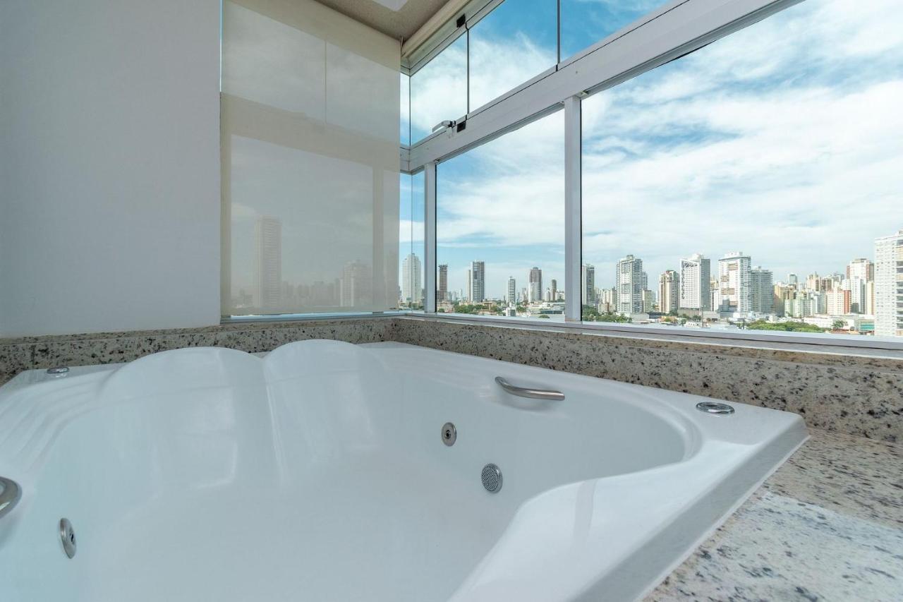 Apartamento De 1 Quarto Com Vista Para O Parque Vaca Brava E Com Jacuzzi No Setor Bueno - El1802 Goiânia Kültér fotó