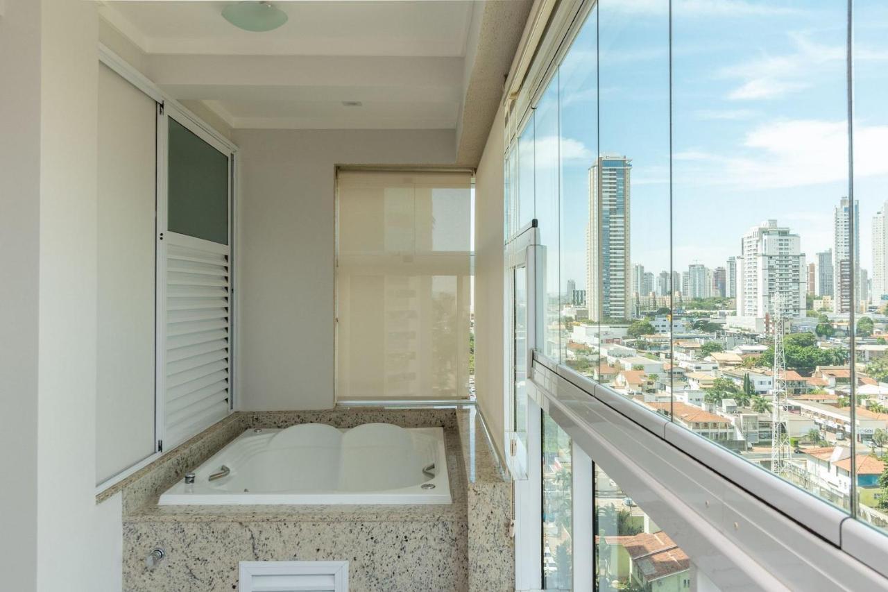 Apartamento De 1 Quarto Com Vista Para O Parque Vaca Brava E Com Jacuzzi No Setor Bueno - El1802 Goiânia Kültér fotó