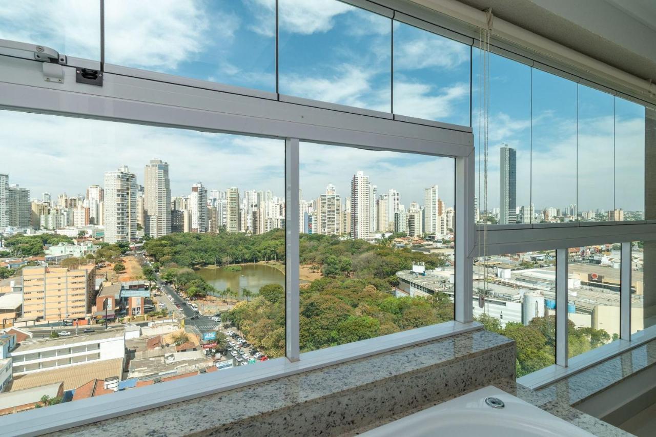 Apartamento De 1 Quarto Com Vista Para O Parque Vaca Brava E Com Jacuzzi No Setor Bueno - El1802 Goiânia Kültér fotó